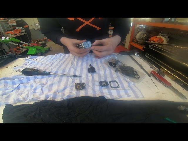 carb diaphragm kit change on a BT121 post auger carburettor