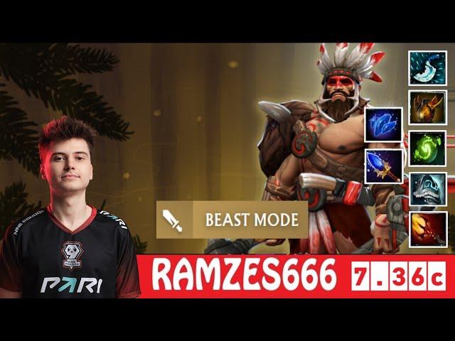 [DOTA 2] RAMZES666 the BEASTMASTER [OFFLANE] [7.36c]