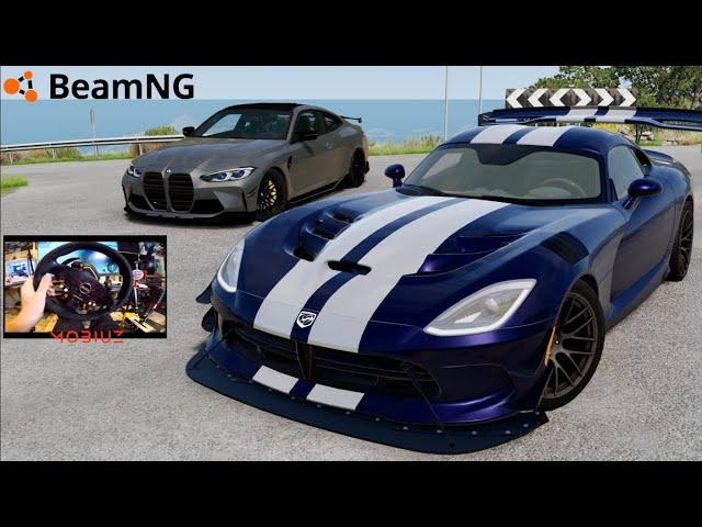 EXPLORING Biggest BEAMNG Online SERVER w/REALISTIC Cars w/T818 DD Wheel!!