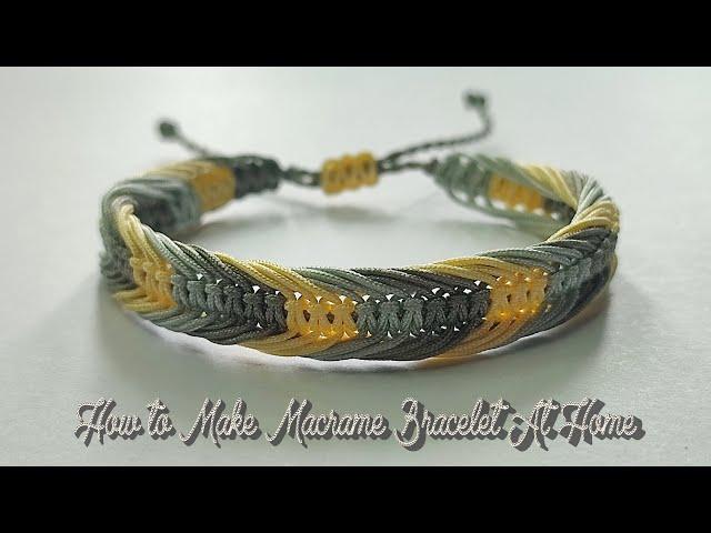 How to Make Macrame Bracelet At Home | Macrame Bracelet Tutorial