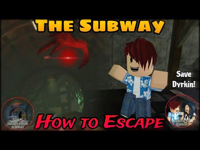 Roblox Gertrude (Monster Escape) | How to Escape from Subway and Save Dyrkin!