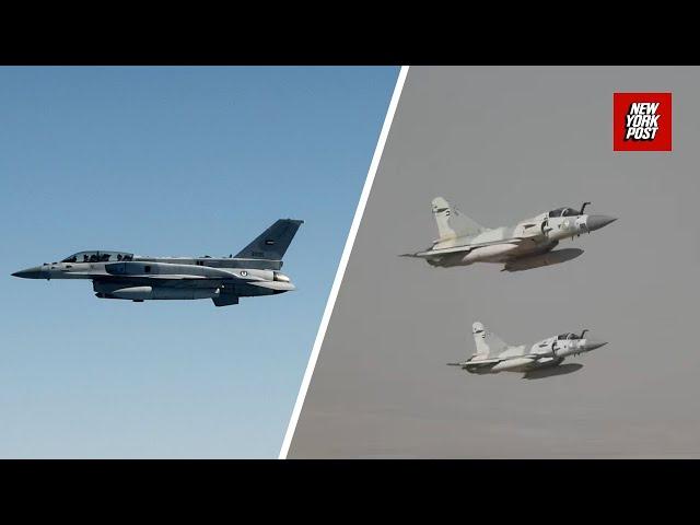 Trump gets ANOTHER fighter-jet escort as he arrives in Abu Dhabi