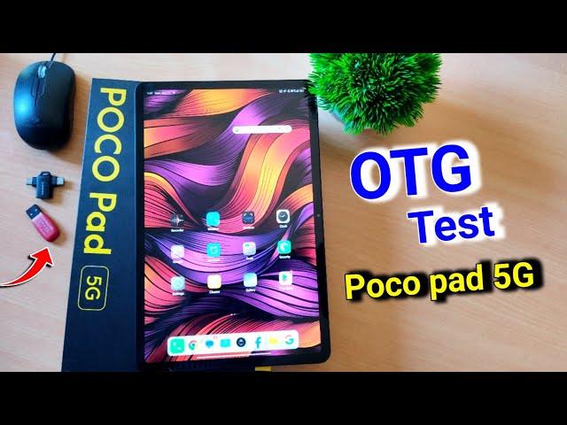 Poco Pad 5g Otg Test | Poco Pad 5g With Keyboard And Mouse | Poco Pad 5g File Copy Speed