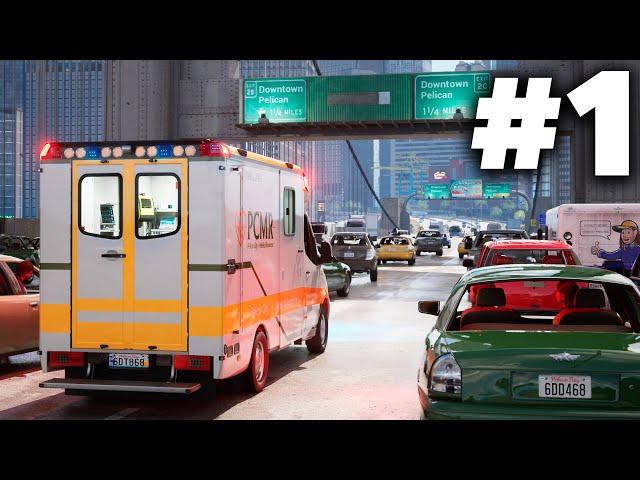 AMBULANCE LIFE A PARAMEDIC SIMULATOR Gameplay Walkthrough Part 1 - INTRO (Full Game)