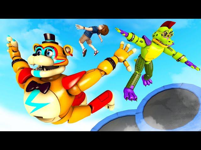 FNAF 9 SB: Trampoline Fails & Ragdolls - [GMOD] - Episode 118