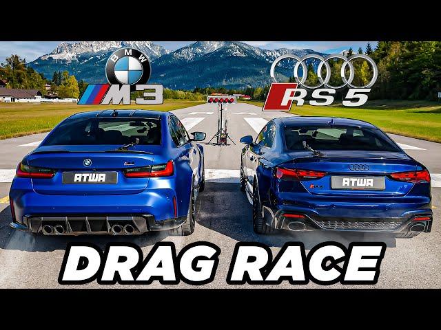 BMW M3 Competition vs. Audi RS5 | DRAG RACE | Daniel Abt