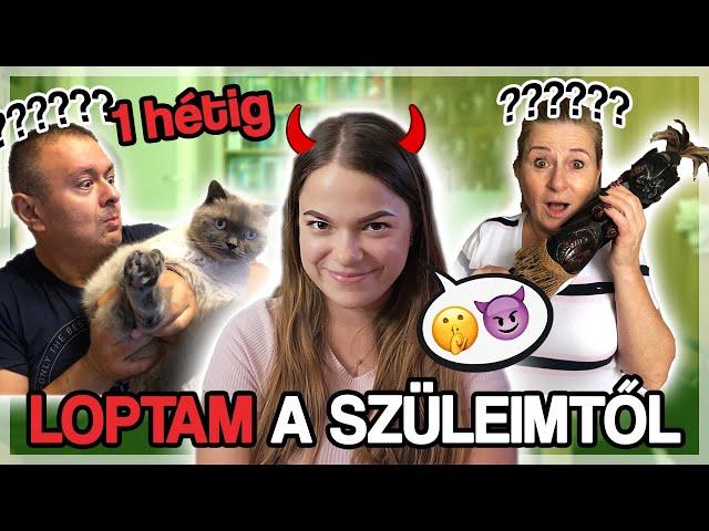 1 HÉTIG LOPTAM A SZÜLEIMTŐL ‭ prank