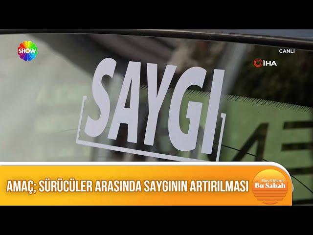 Amasya'da trafikte ''saygı'' kampanyası başlatıldı!