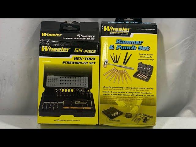 Wheeler Gunsmith Tools 55 Piece Screwdriver Set & Hammer and Punch Set