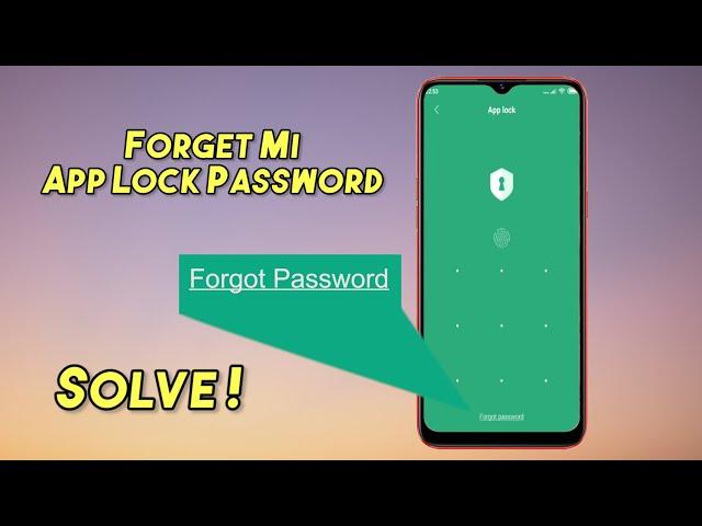 Forget Redmi Note 8 App Lock Password | Unlock App Lock password without Reset