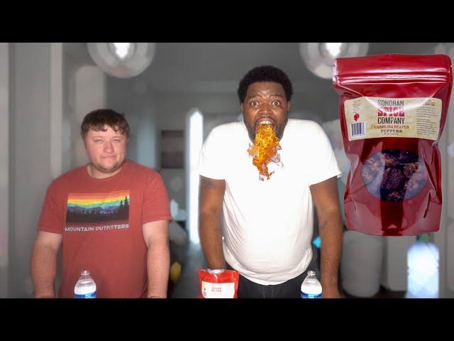 EATING THE WORLD HOTTEST PEPPER FT. @Hiitsstriker  *BAD IDEA*