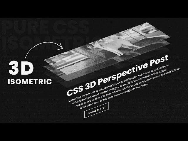 CSS 3D Perspective Post With Layered Image Hover Effects