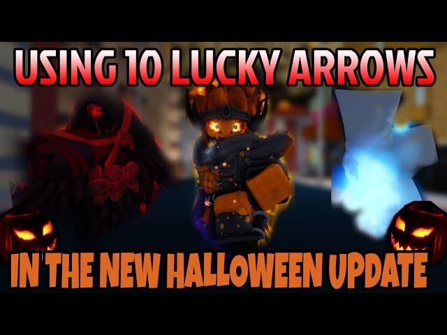 [YBA] Using 10 LUCKY ARROWS In The New HALLOWEEN UPDATE!