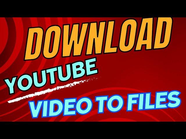 How To Download Youtube Video To Files On Computer 2024 Guide