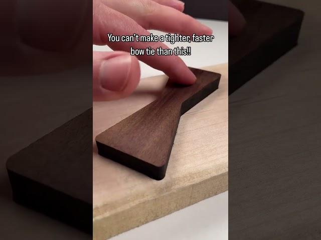 SMART or CHEATING!?!? #woodworking #wood #bowties #bowtie