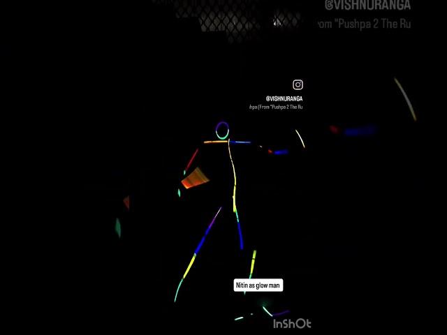 Pushparaj as glowman. #pushpa2 #pushparaj #alluarjun #glowsticks  #funnyshorts #happytimes