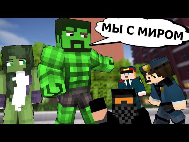 ХАЛК - СОКРУШИТЕЛЬ МИРОВ #2 МЫ ПРИШЛИ С МИРОМ - MINECRAFT СЕРИАЛ