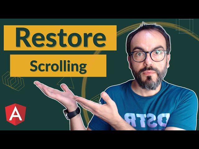 Angular Scroll Position Restoration