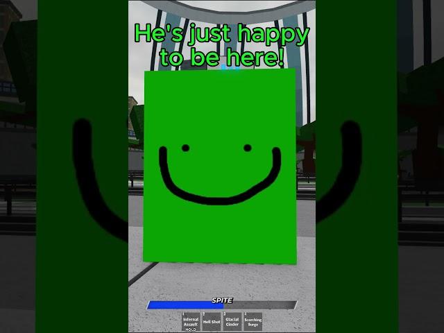 Green Cube Of Joy And Whimsy Infiltrates Heroes! #roblox #heroesbattlegrounds #shorts #tsb #tsbg