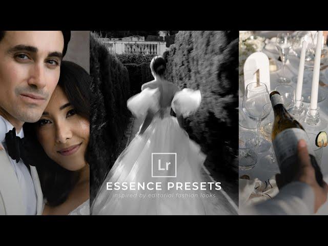 Editorial Lightroom Wedding Presets - Essence Presets by Meridian Presets