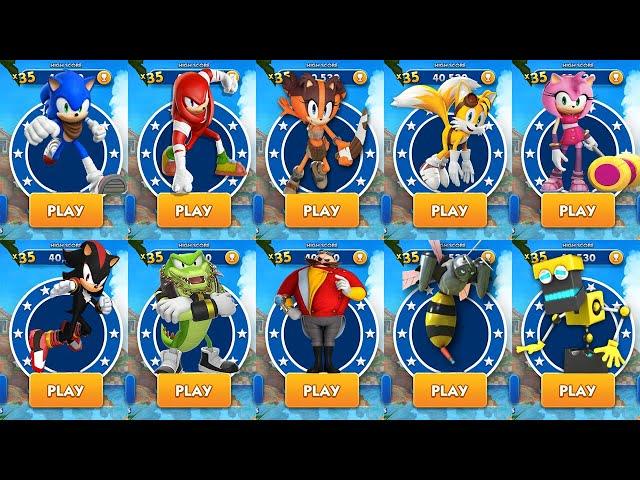 Sonic Dash 2: Sonic Boom - All Characters Unlocked - NEw Chracter Vector the Crocodile Gameplay