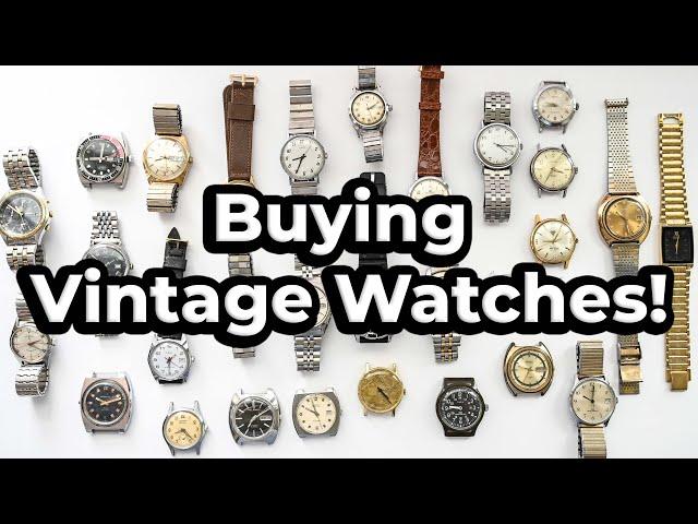 Buying a Huge Lot of Vintage Watches!