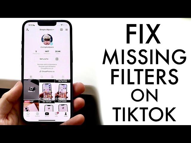 How To FIX Missing Filters On TikTok! (2022)