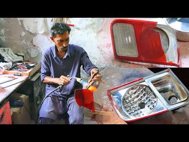 Car tail light repairing with very basic tools | Car Tail Light Cover Replacement and restoration