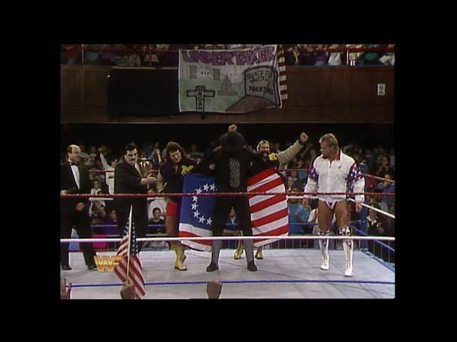 Undertaker joins "All Americans" 1993 Survivor Series team with Lex Luger & The Steiner Bro's (WWF)