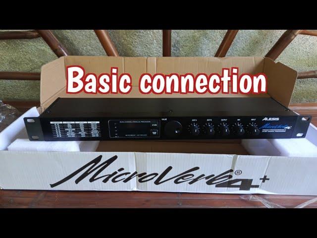 Alesis Microverb 4+ basic wiring connection