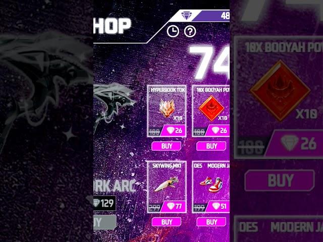 Level up shop  | Got new SKIN bundle other items  | #freefire #short #levelup #shop #event #new