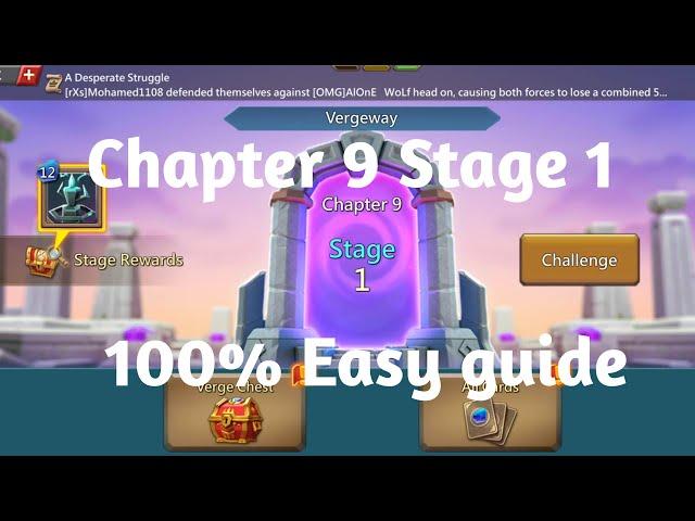 Lords mobile Vergeway chapter 9 Stage 1|Lords mobile Vergeway chapter 9 Stage 1 easiest guide