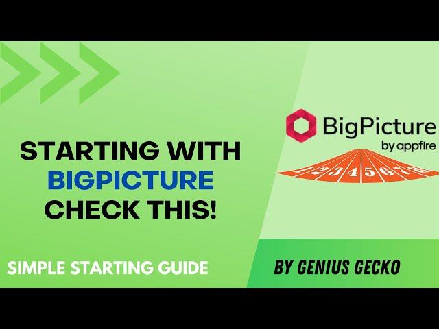 BigPicture for Beginners: A Comprehensive Starter Guide