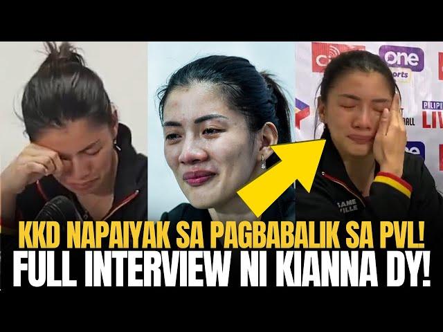 KKD is BACK! NAPAIYAK ng SOBRA sa PAGBABALIK sa PVL! Kianna Dy full interview