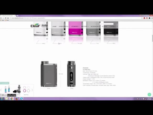 Eleaf iStick Pico Firmware Upgrade Windows