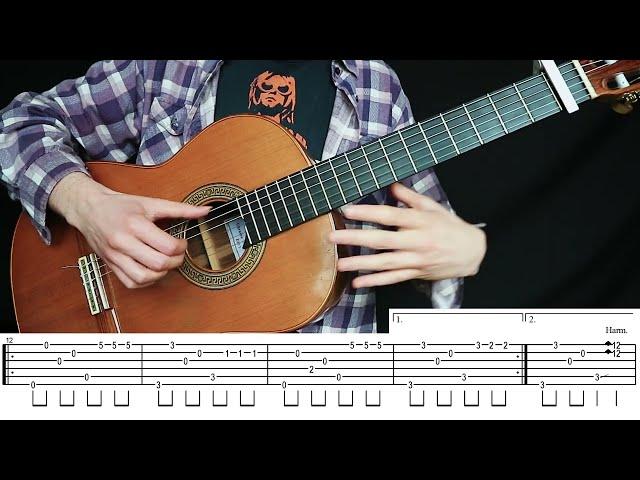 Smells Like Teen Spirit - Nirvana | Classical guitar lesson | Fingerstyle +TABS