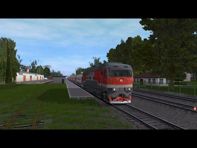 Прибытие на ст. Лельма | ТЭП70-0301 | Trainz 12