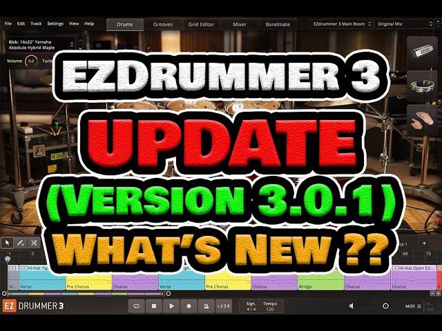 Toontrack EZDrummer 3.0.1 Update ‼️ What's new ⁉️⁉️