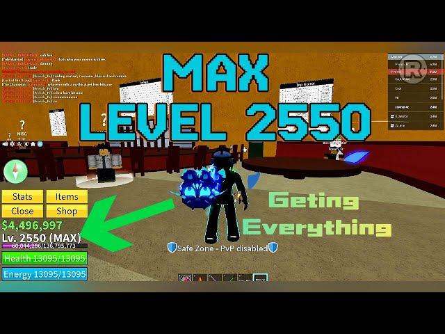 Geting Everything in Blox Fruits Max Level 2550 | NOOB To PRO With NO ROBUX In Blox Fruits