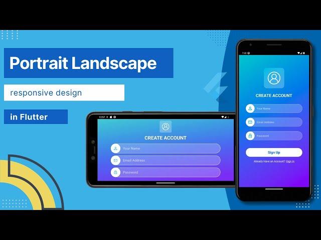 Flutter app responsive Portrait and Landscape mode | flutter Orientation