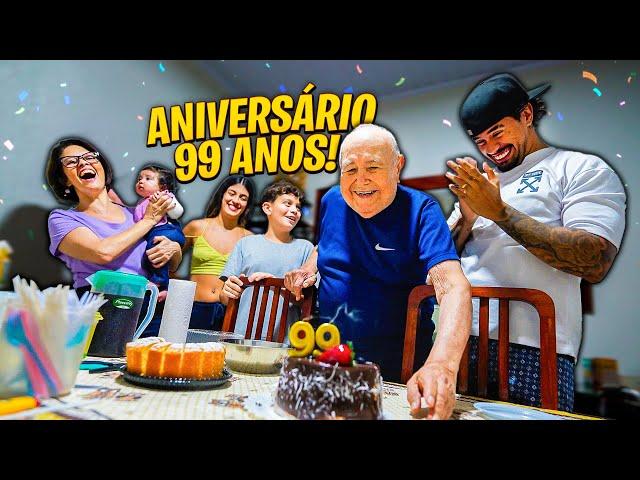 COMEMORAMOS O ANIVERSARIO DE 99 ANOS DO MEU AVÔ️ VÍDEO ESPECIAL