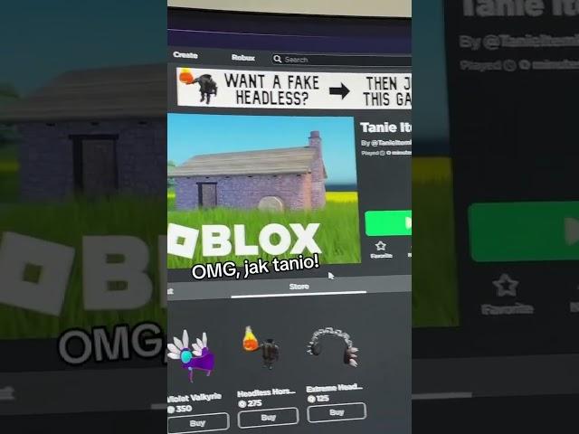 Sprawdzamy czy możemy kupić tanie itemy w roblox! #roblox #poradnikroblox #poradnik