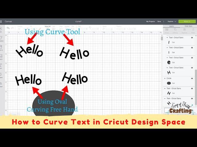 How to Curve Text In Cricut Design Space!