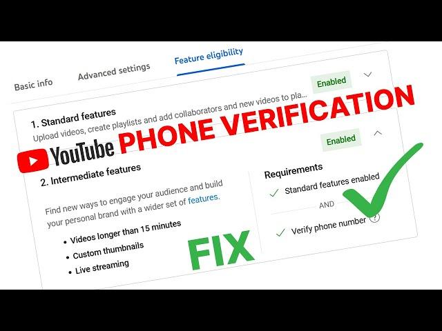 Youtube Phone Verification Not Working? DO THIS !!