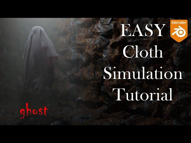 Create a Spooky Ghost in Blender with Cloth Simulation - Easy Tutorial!