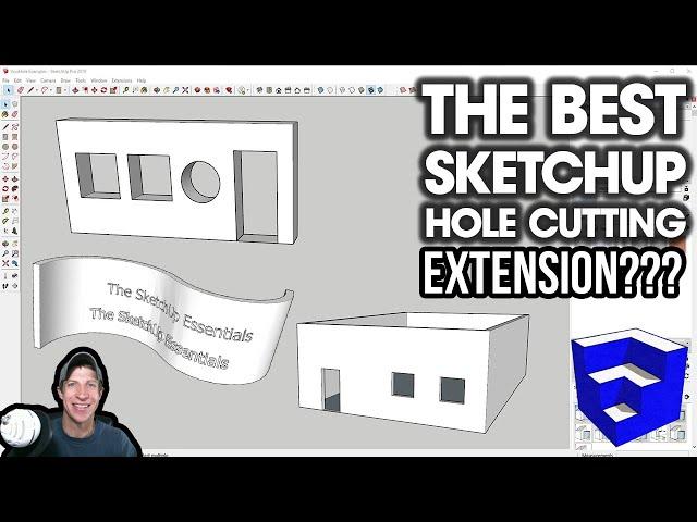 The BEST SketchUp HOLE CUTTING Extension? VisuHole for SketchUp by Fredo6!