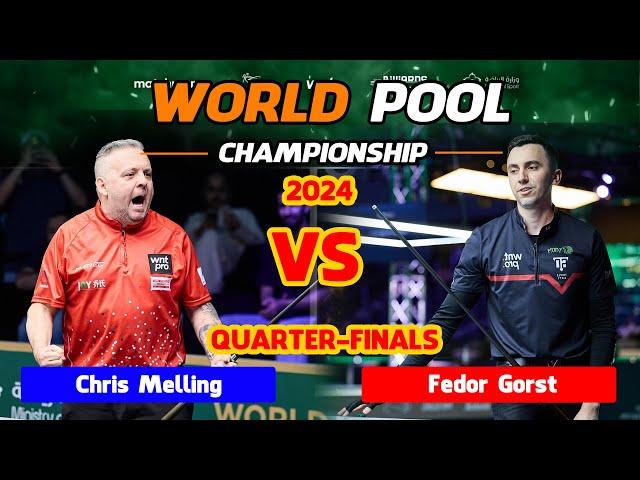 Chris Melling vs Fedor Gorst | LAST 16 | 2024 World Pool Championship #worldpoolchampionship