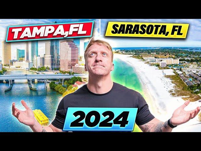 [2024] SARASOTA vs TAMPA Florida ( suburbs, ️ things to do , ️ beaches,  vibe, pros, cons)