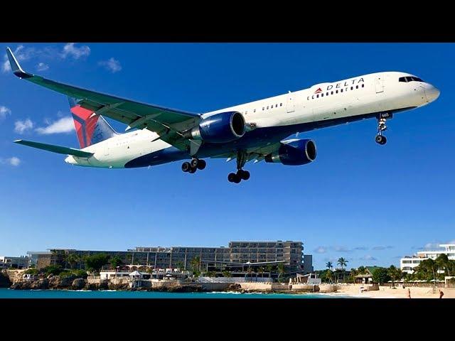 Plane Spotting @ St. Maarten Princess Juliana International Airport ~ Maho Beach (SXM)