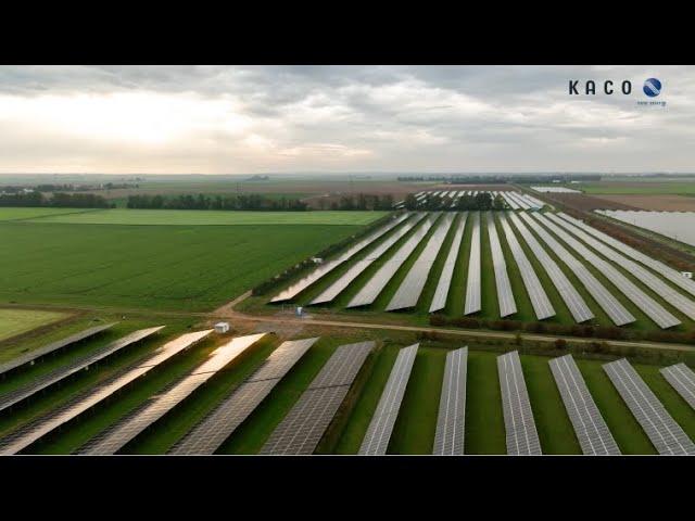 120 megawatt solar park project by GSW Gold Solar Wind and KACO new energy